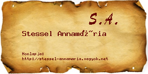 Stessel Annamária névjegykártya